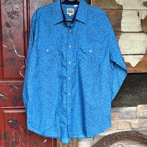 ELY Cattleman long sleeve pearlsnap xl